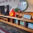 Meuble en sipo brut de décoffrage