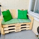 Banc en bois palette