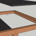 Table avec dalles 600x1200