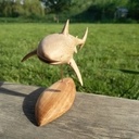 Requin sculpté