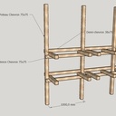 Rack à bois - esquisse