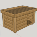 Niche de chien style contemporain