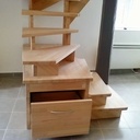 Escalier pour un petit duplex