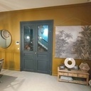 Porte grand cadre vitrée