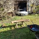 Linteau sculpté robinier faux acacia