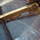 Pistolet arbalète fait de 3 épaisseurs de contre plaqué