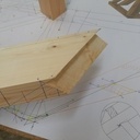 Aretier avec couronnement biaise