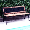 Banc en bois et fonte