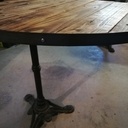 Table ronde avec rallonges