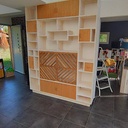 Agencement épicéa et chêne