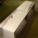 Table basse bi-matière