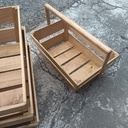 Panier-caisse en merisier