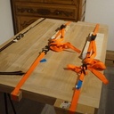 Table avec pieds a 10°