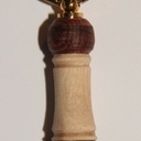 Porte clef en deux essences de bois