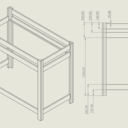 Lit en hauteur - assemblage tourillons