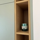 Aménagement placard avec niches et tiroirs