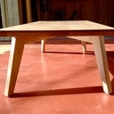 Table basse. Chêne de Bourgogne.