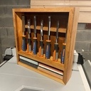 Étagère pour ciseaux à bois