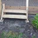 Escalier extérieur 2 marches