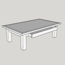 Une table basse en frêne