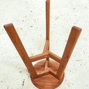 Tabouret d'atelier en orme