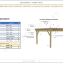 Plans d'une petite pergola adossée plate 3 x 2,5 m ; 16 pages