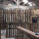 Clôture en bois de palettes