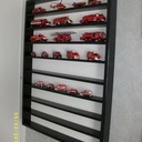 Etagère mural pour collection véhicules de pompiers
