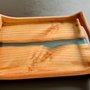 Plateau de service rivière époxy