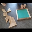 Triptyque de tangrames