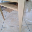 Table triangulaire pied gainée