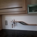 Tablette porte couteau aimantée