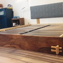 Lit King Size sapin et noyer