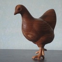 Poule naine wyandote