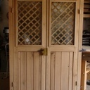 Porte double en chêne