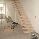 Escalier à limon central