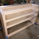 Le squelette prend forme ! (Les traverses de la face avant ne sont pas encore collées, sauf celle du bas)