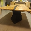 Table chêne epoxy