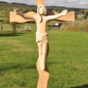 Christ en bois réalisé pour l'église de Wéris