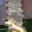 Série de vieilles voitures