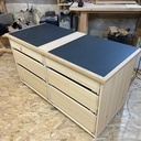 Meuble salle de bain et miroir