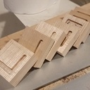 Meuble tv avec une structure métallique