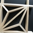 Kumiko modèle asa-no-ha : premier test