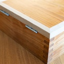 Boîte en merisier et frêne