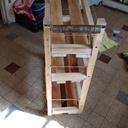 Chariot desserte en bois de récup