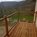 Balcon en chêne