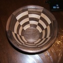 Bols en segments tourné pour fruits