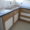 Cuisine chêne et mélaminé