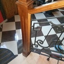 Main courante et poteau