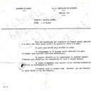 Sujet CAP Menuisier en bâtiment 1971